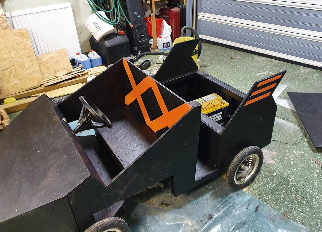 Elektrisk sæbekassevogn Elektrisk sæbekassevogn